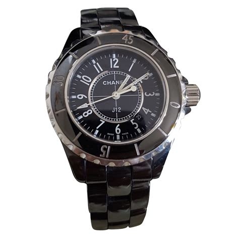 montre chanel j12 noire prix|Chanel horlogerie j12.